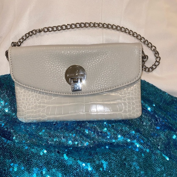 Anne Klein Handbags - Anne Klein clutch bag with silver chain new with no tag.